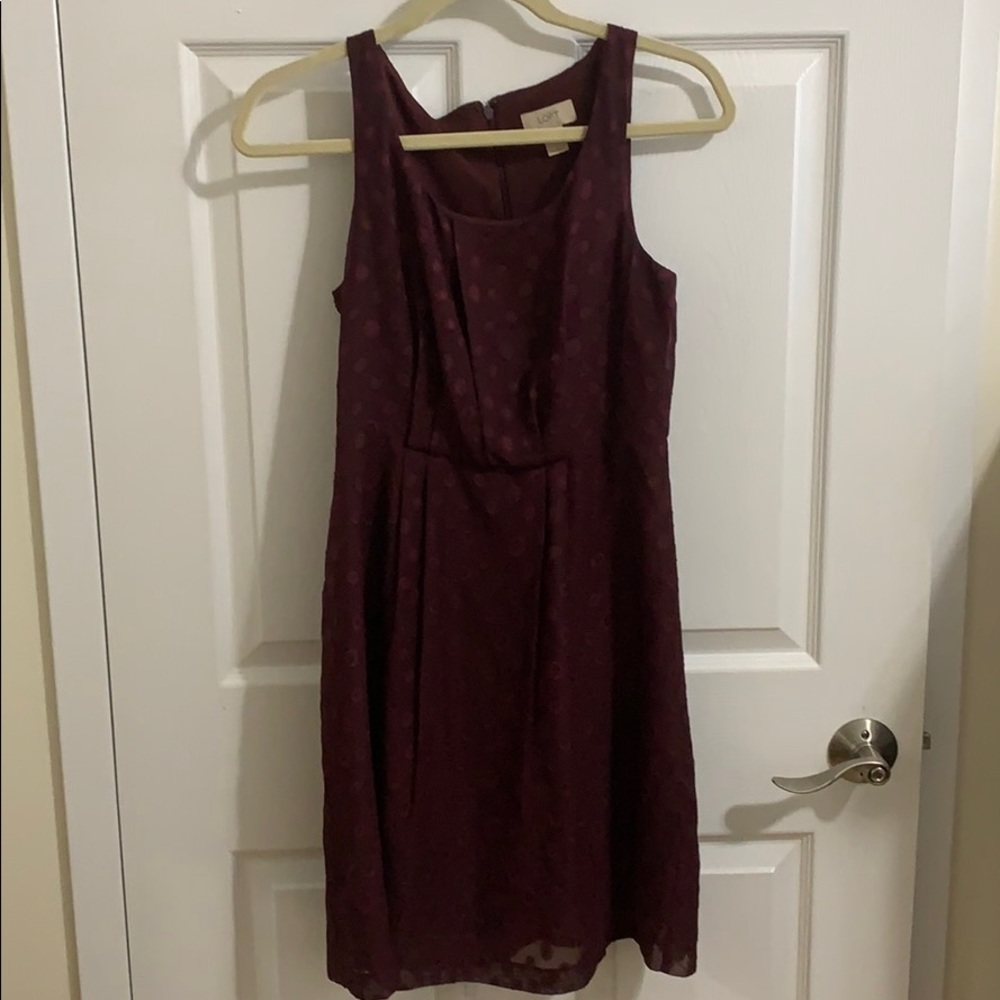 Loft Maroon Dress